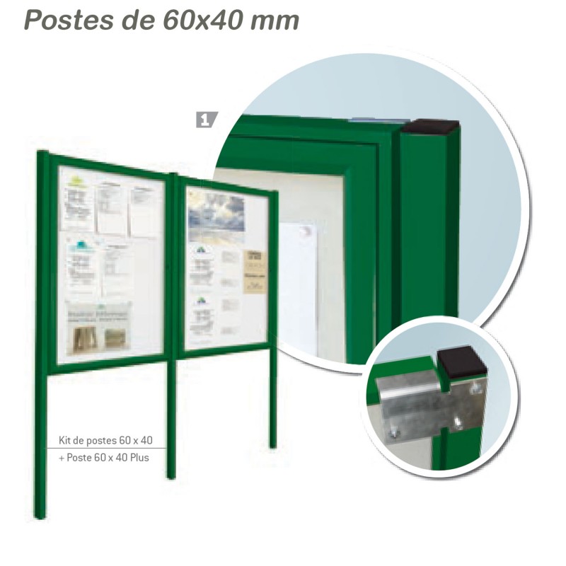 Kit de Postes per vitrines d'informació